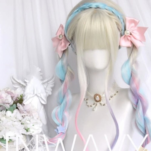 Parrucca dolce colorata - , lolita