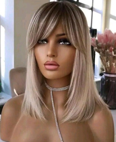 Parrucca capelli veri con - parrucca,