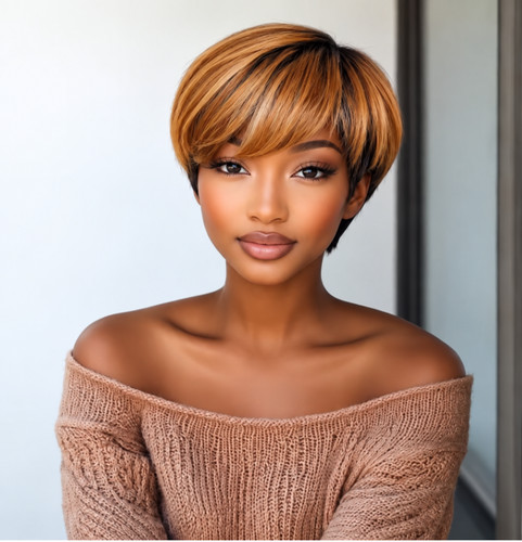 Parrucca pixie capelli umani - umani, 8