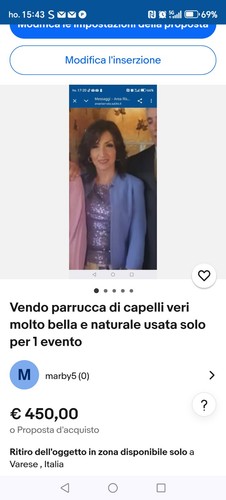 Parrucca donna capelli - da, di