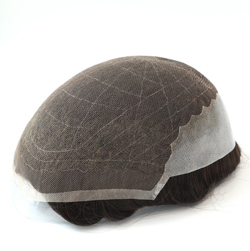 Toupee per uomo pizzo pelle