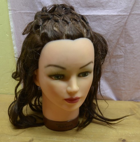 Testa con capelli veri per - capelli,